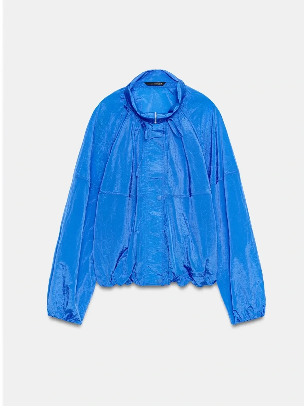 Zara NYLON GATHERED JACKET